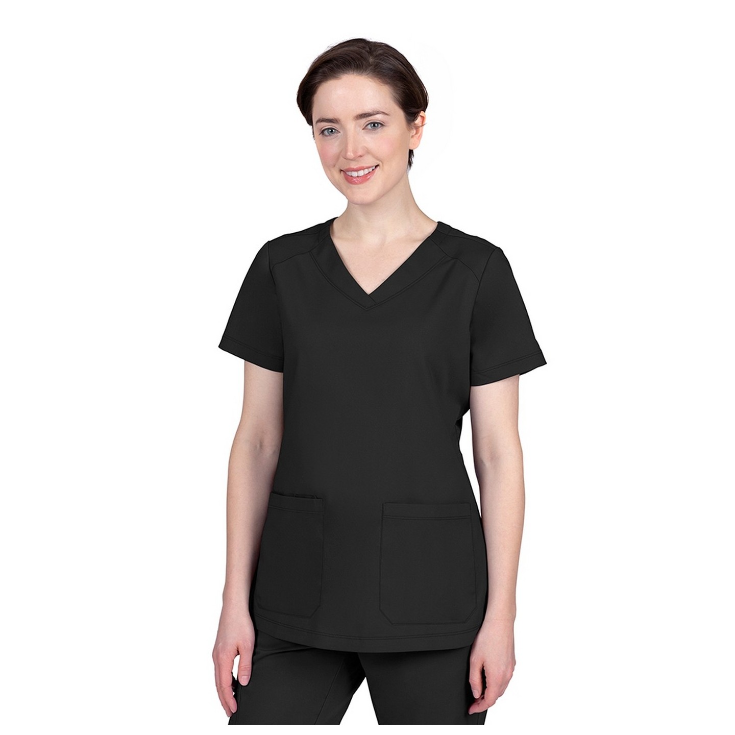 2320 Healing Hands Purple Label Jill Curved V-Neck Top