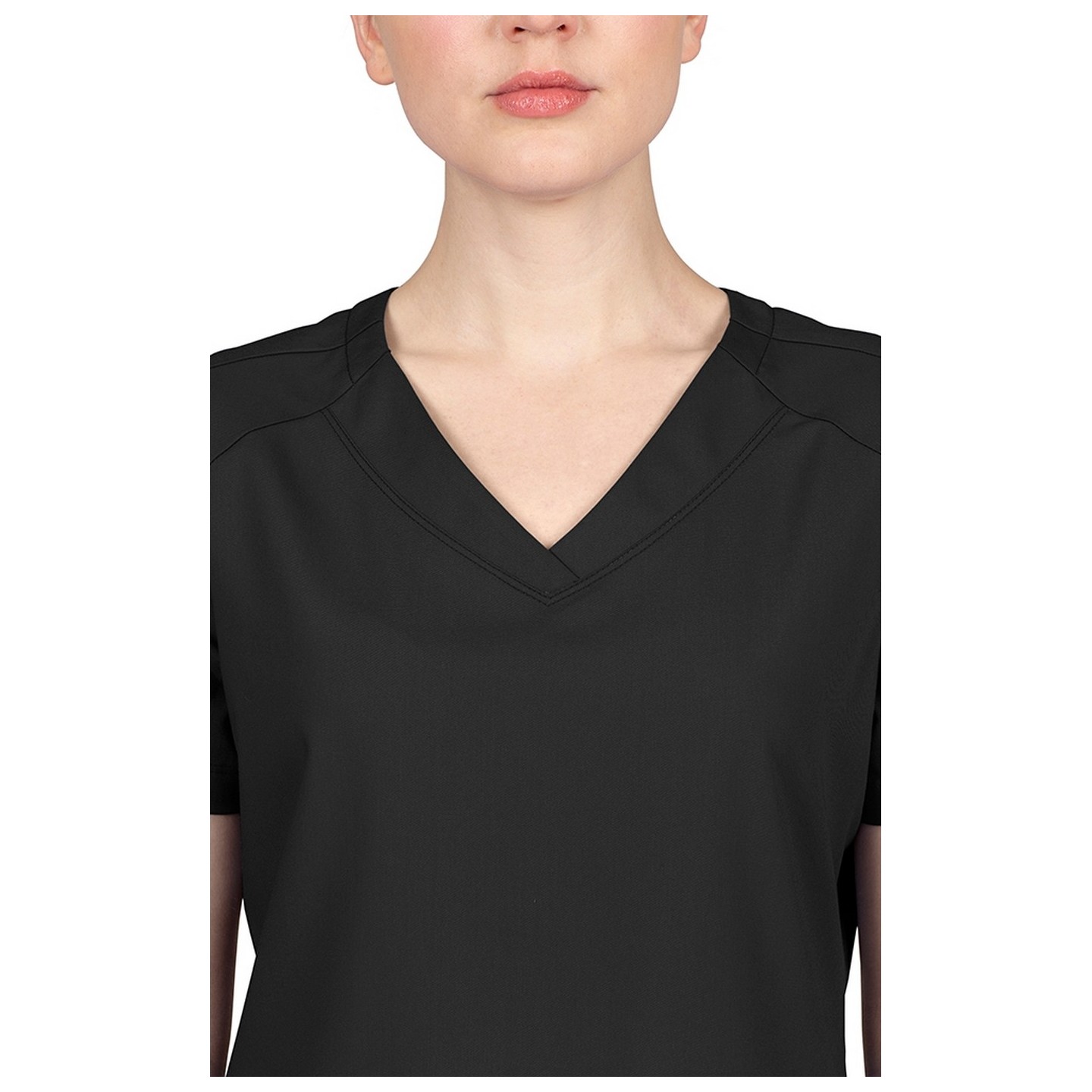 2320 Healing Hands Purple Label Jill Curved V-Neck Top