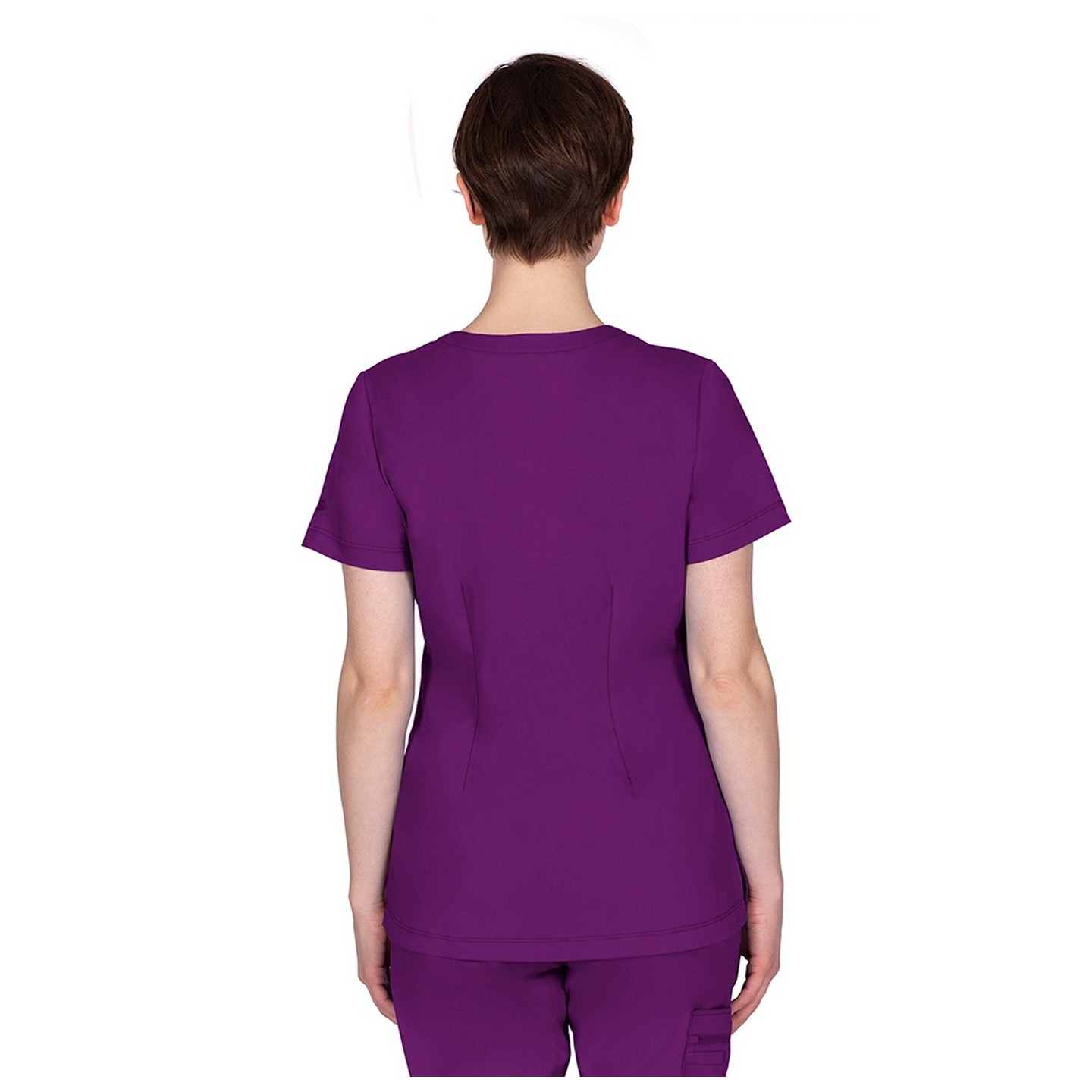 2320 Healing Hands Purple Label Jill Curved V-Neck Top
