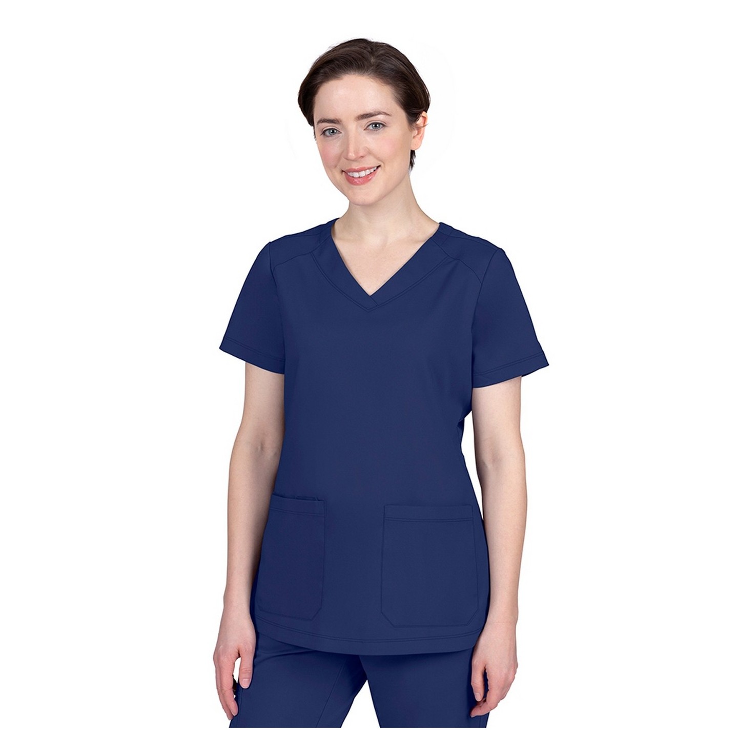 2320 Healing Hands Purple Label Jill Curved V-Neck Top