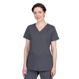 2320 Healing Hands Purple Label Jill Curved V-Neck Top