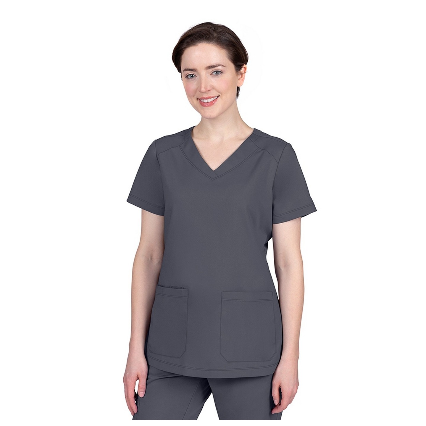 2320 Healing Hands Purple Label Jill Curved V-Neck Top