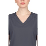 2320 Healing Hands Purple Label Jill Curved V-Neck Top