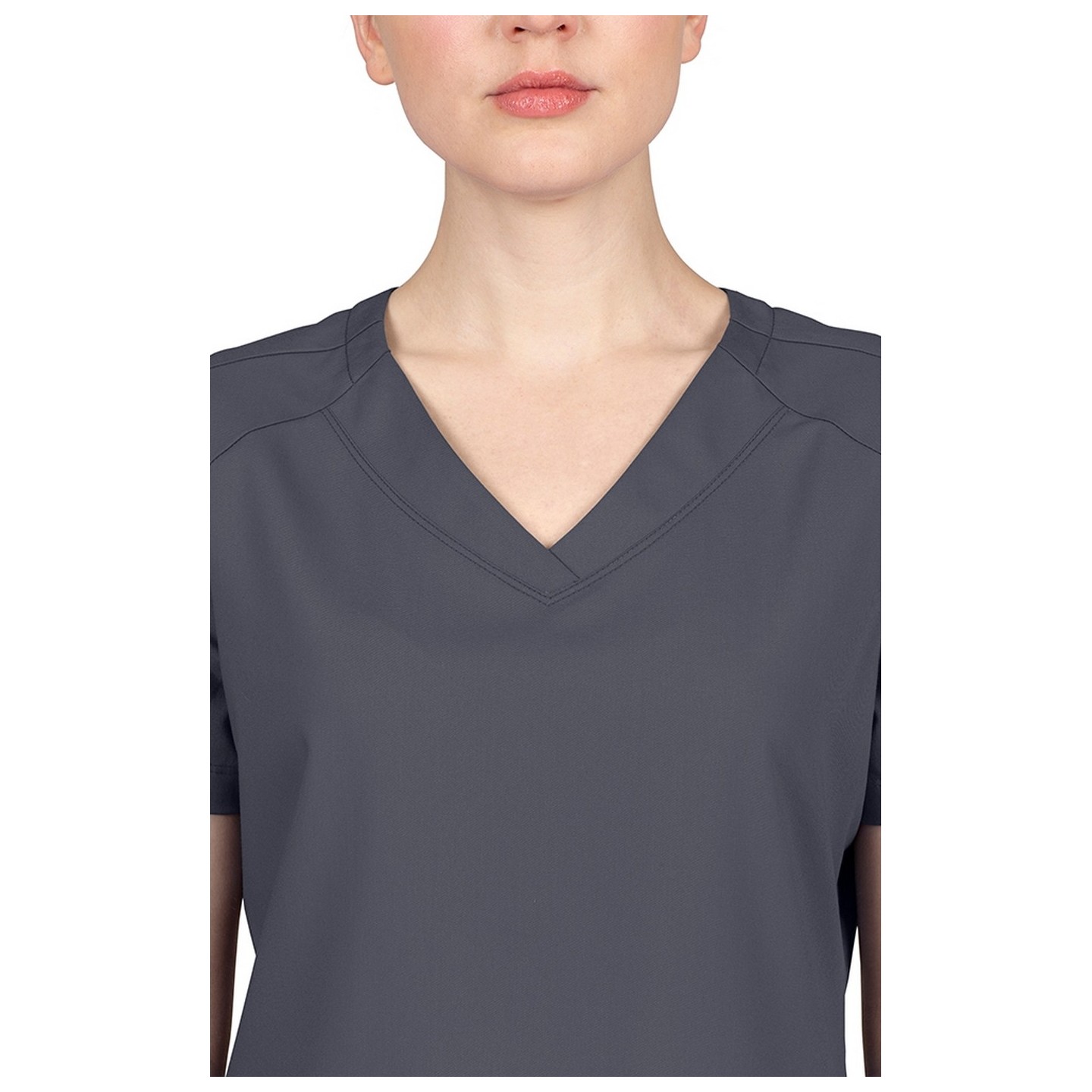 2320 Healing Hands Purple Label Jill Curved V-Neck Top