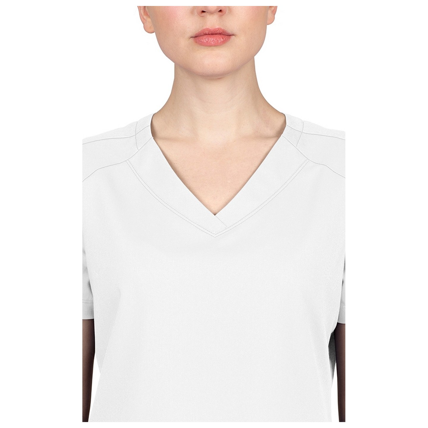 2320 Healing Hands Purple Label Jill Curved V-Neck Top