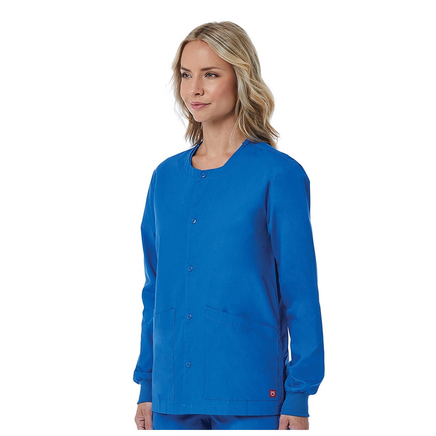 8716 Red Panda Veste Snap à Col Rond Unisex ( Vue de Femme)