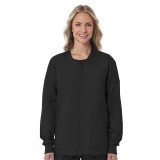 8716 Red Panda Veste Snap à Col Rond Unisex ( Vue de Femme)