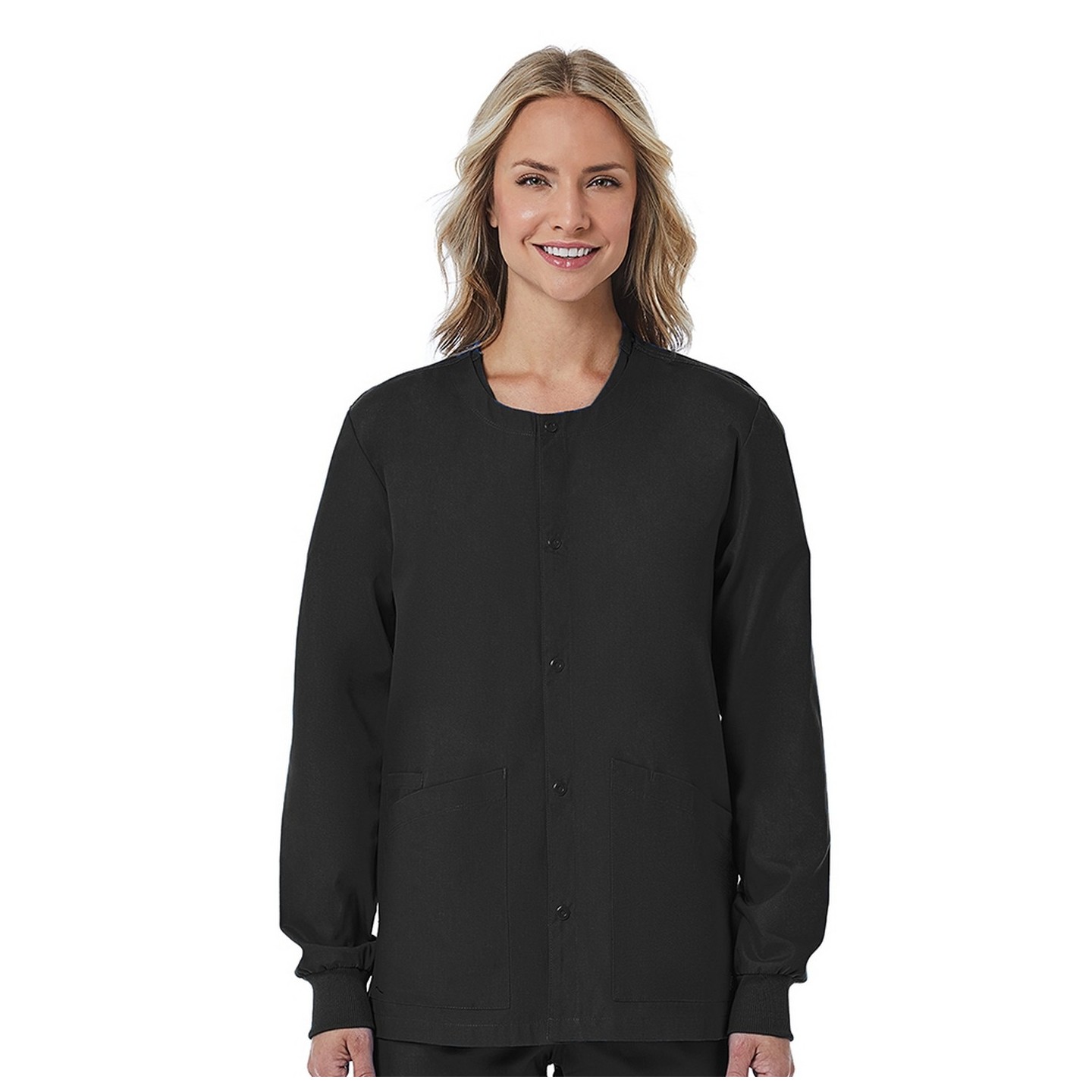 8716 Red Panda Veste Snap à Col Rond Unisex ( Vue de Femme)