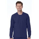 8716 Red Panda Veste Snap à Col Rond Unisex ( Vue d'Homme))