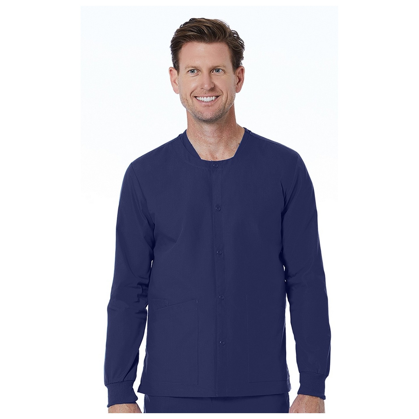 8716 Red Panda Veste Snap à Col Rond Unisex ( Vue d'Homme))