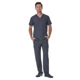 5901 Matrix Pro Men's Contrast Piping V-neck Top