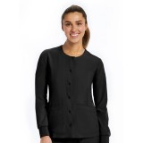 7510 [Matrix Impulse] Women's Round Neck Snap Jacket