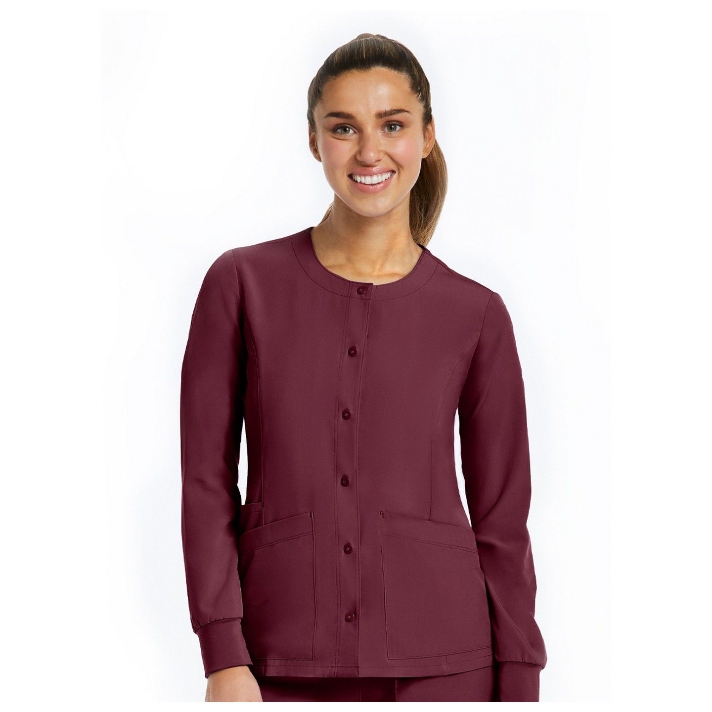 7510 [Matrix Impulse] Veste à Col Rond pour Femme