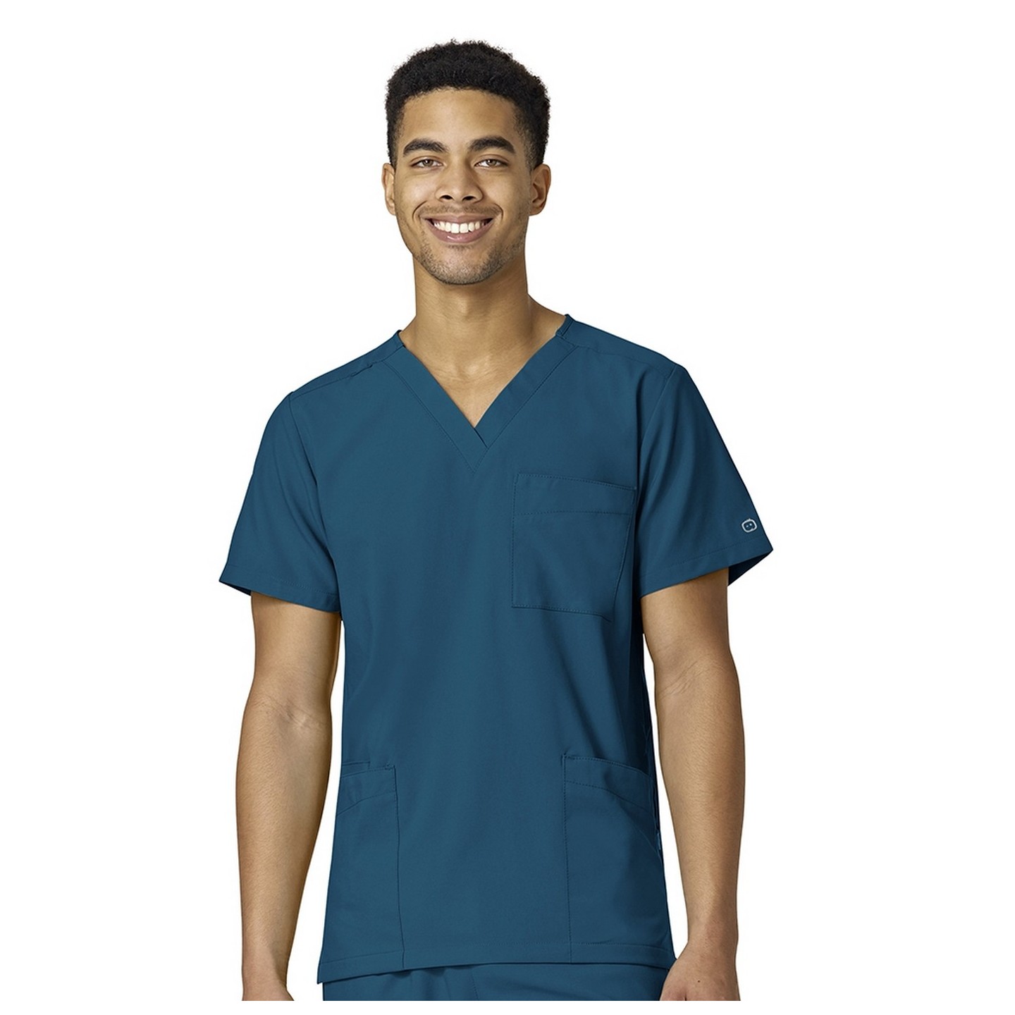 6855 W123 by WonderWink Unisex 4-Pocket Utility Top (Men's View)