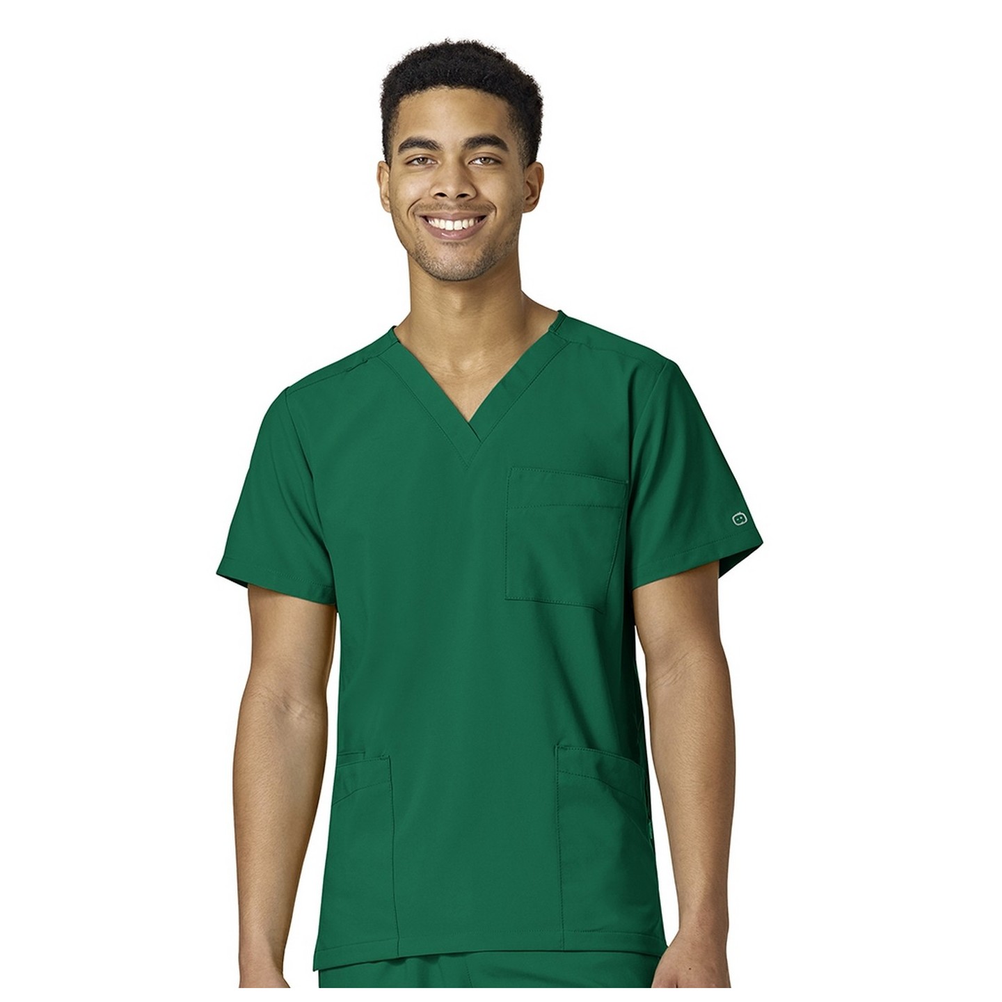 6855 W123 by WonderWink Unisex 4-Pocket Utility Top (Men's View)