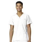 6855 W123 by WonderWink Unisex 4-Pocket Utility Top (Men's View)