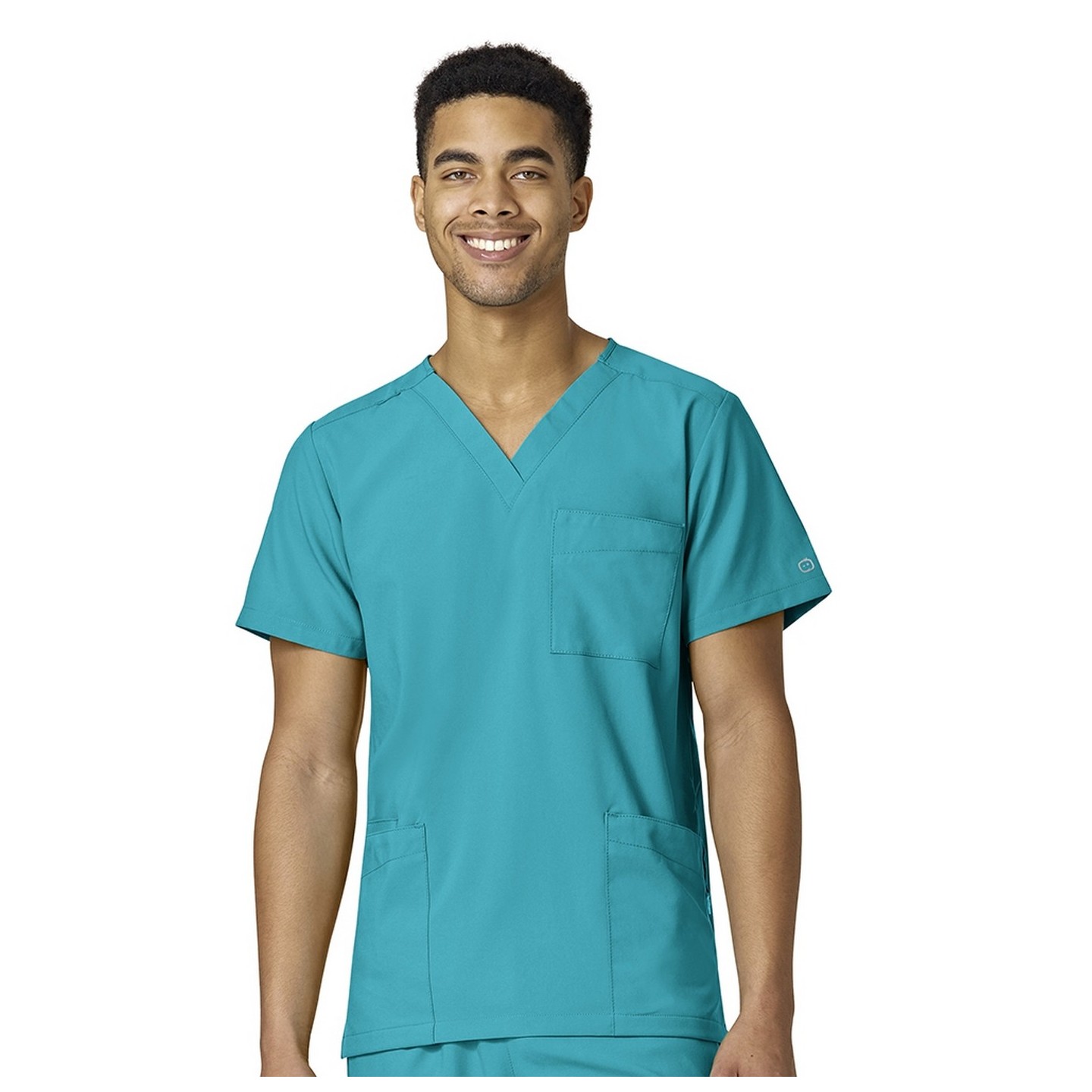 6855 W123 by WonderWink Unisex 4-Pocket Utility Top (Men's View)