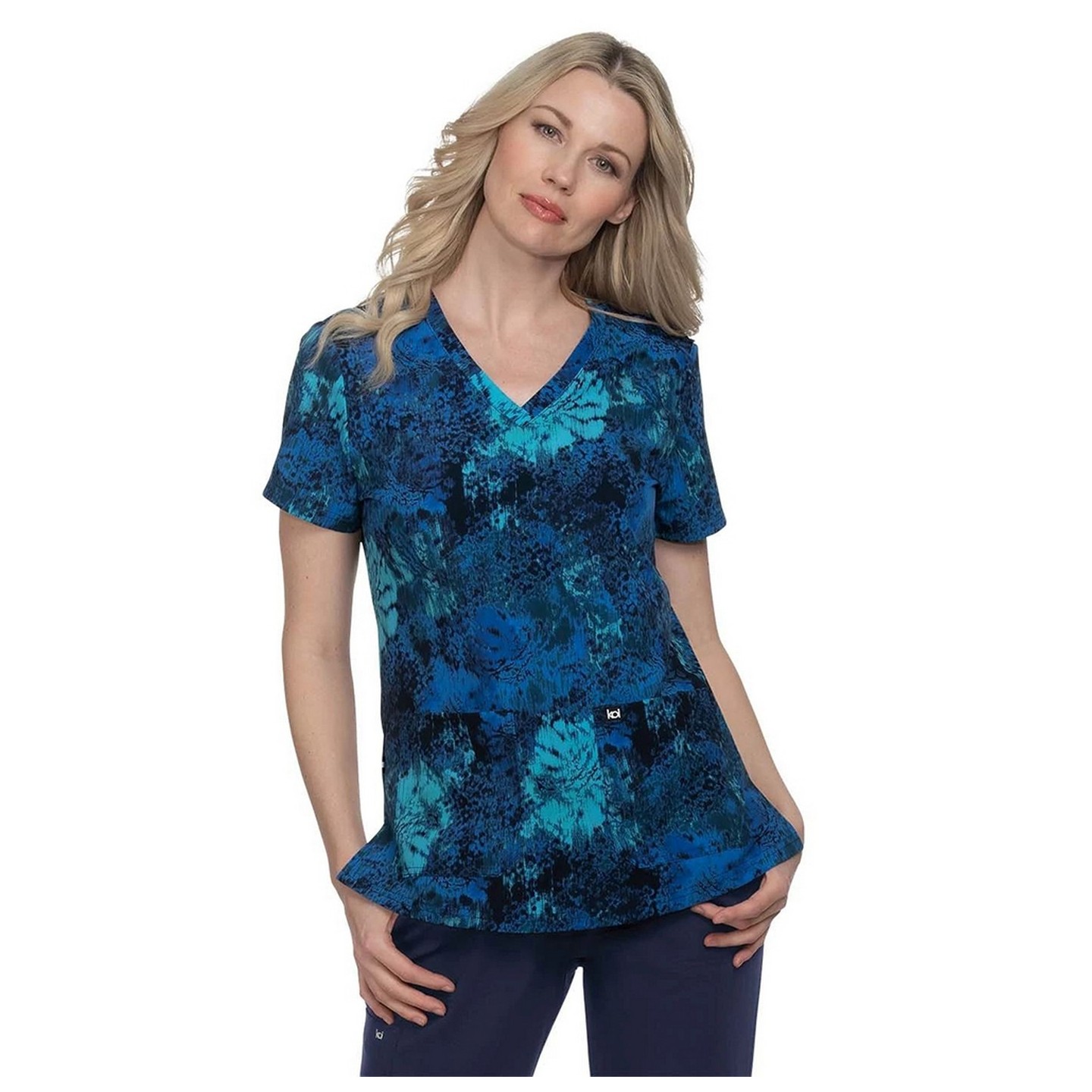 1029PR koi Next Gen Early Energy Top - Ikat Floral Rose