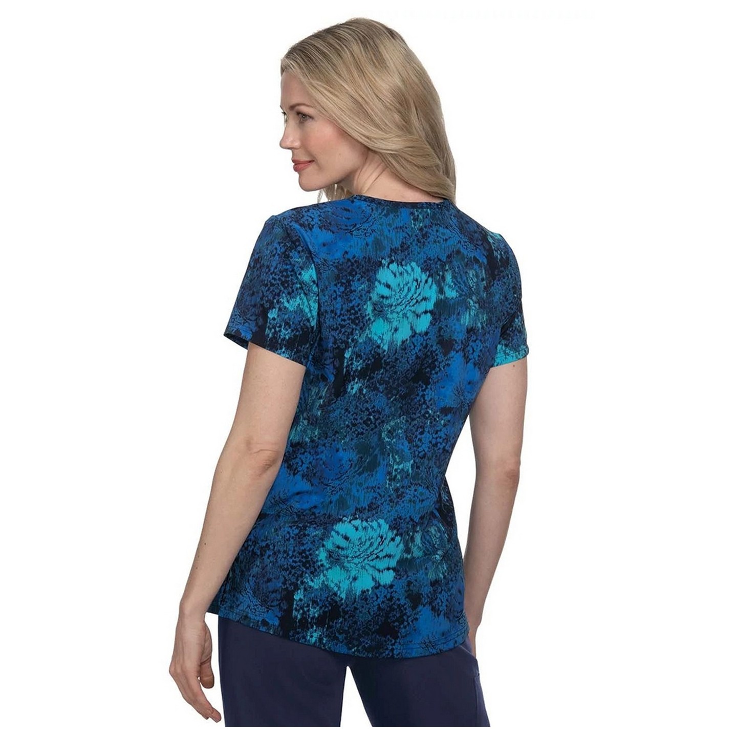 1029PR koi Next Gen Early Energy Top - Ikat Floral Rose
