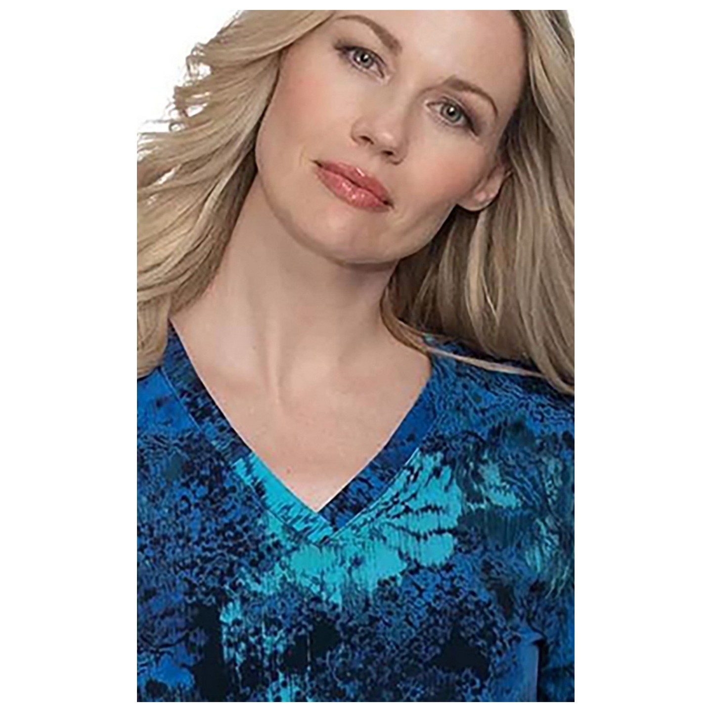 1029PR koi Next Gen Early Energy Top - Ikat Floral Rose
