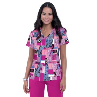 384PR koi Basics Leslie Print Top- Bandana