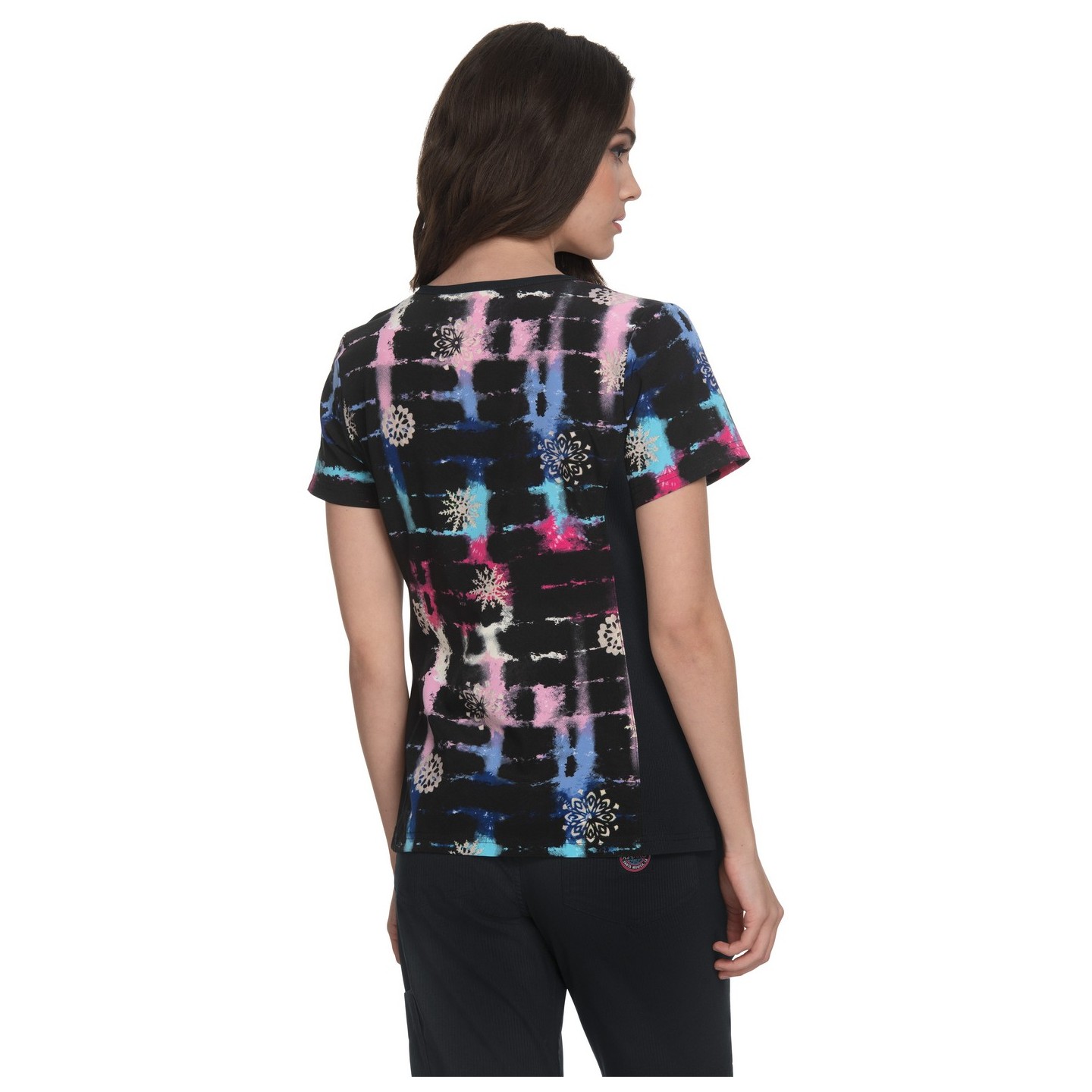 385PR koi Raquel Haut Imprimer - Tie Dye Snowflake