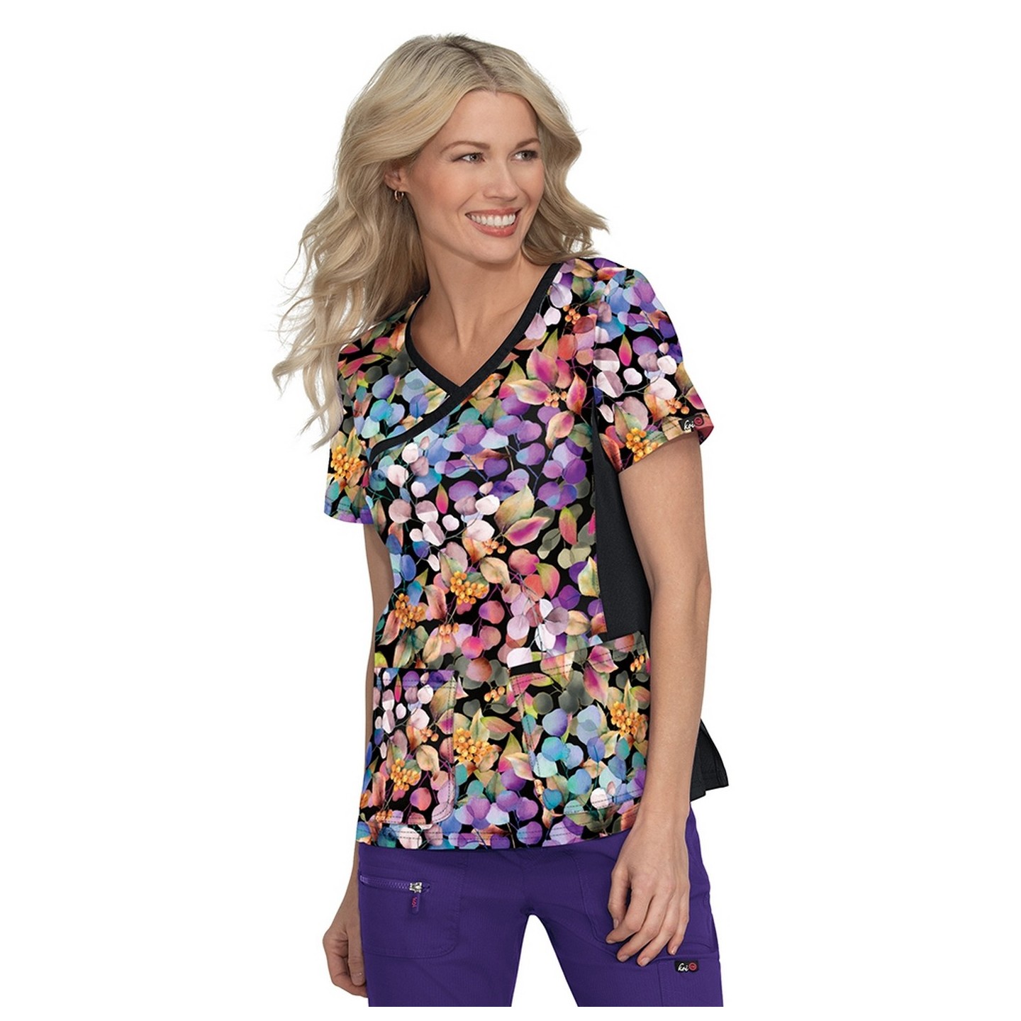 385PR koi Raquel Haut Imprimer - Tie Dye Snowflake