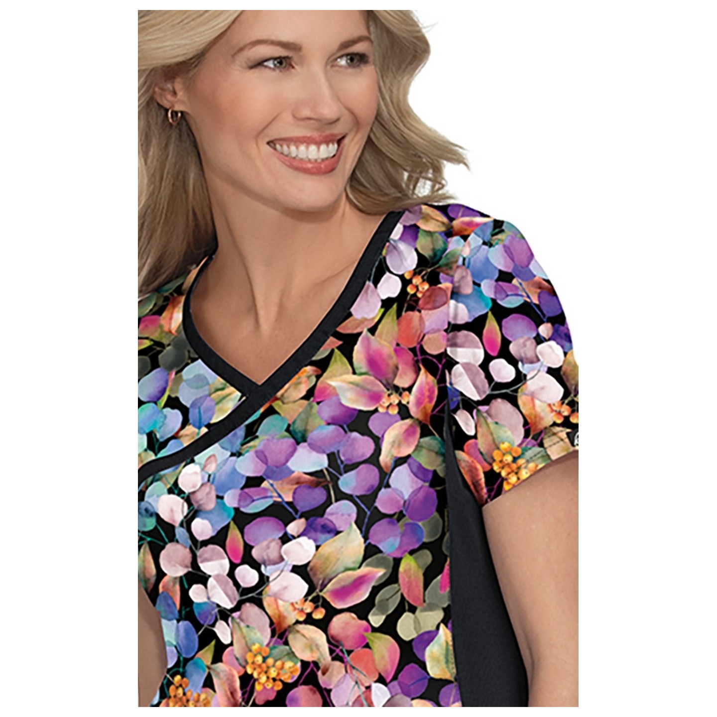 385PR koi Raquel Haut Imprimer - Tie Dye Snowflake