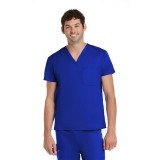 3500 [Matrix Basic] Unisex Basic V-Neck Scrub Top (Men's View)