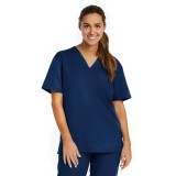 3500 [Matrix Basic] Unisex Basic V-Neck Scrub Top (Women's View)