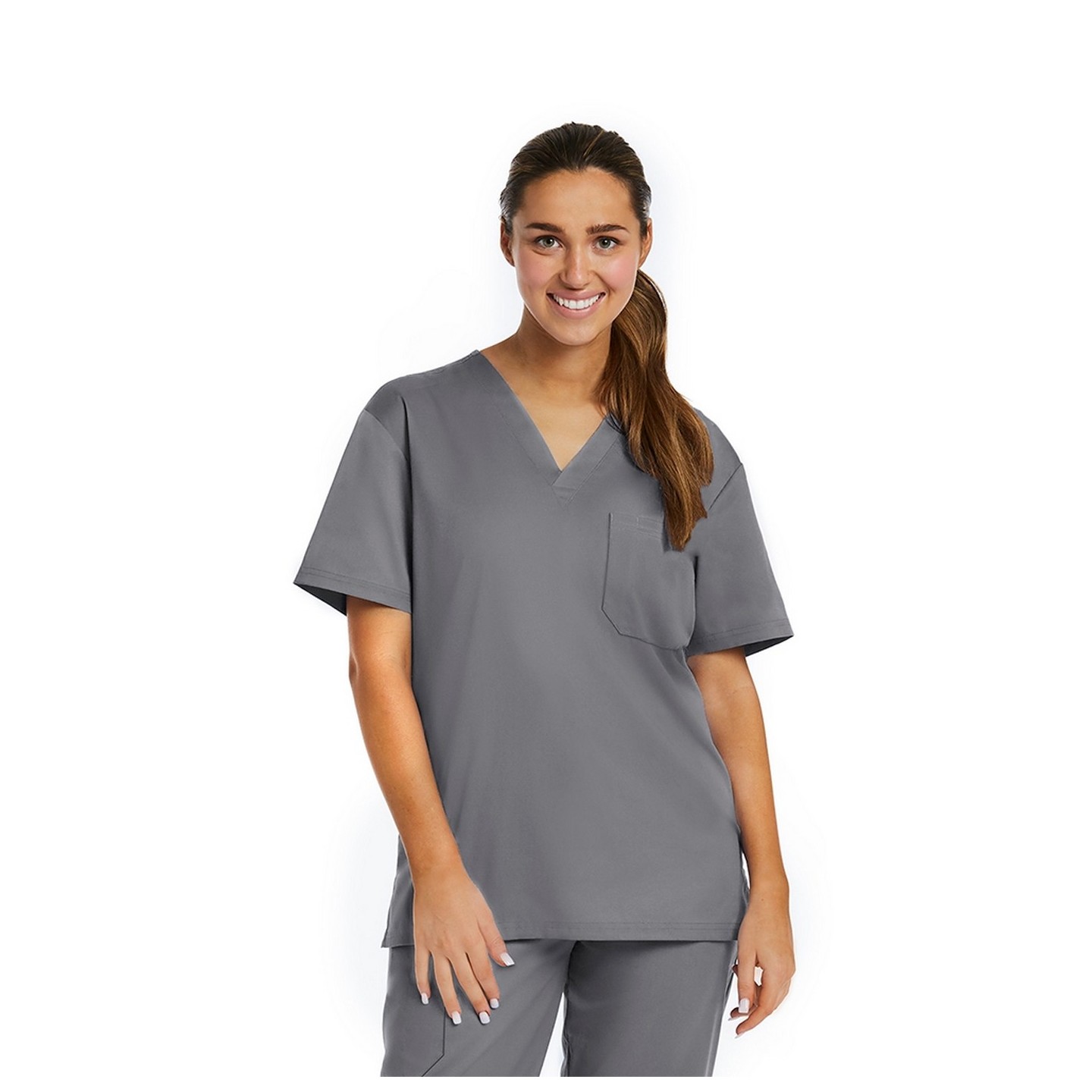 3500 [Matrix Basic] Haut unisexe à Col en V (Vue des Femmes) 