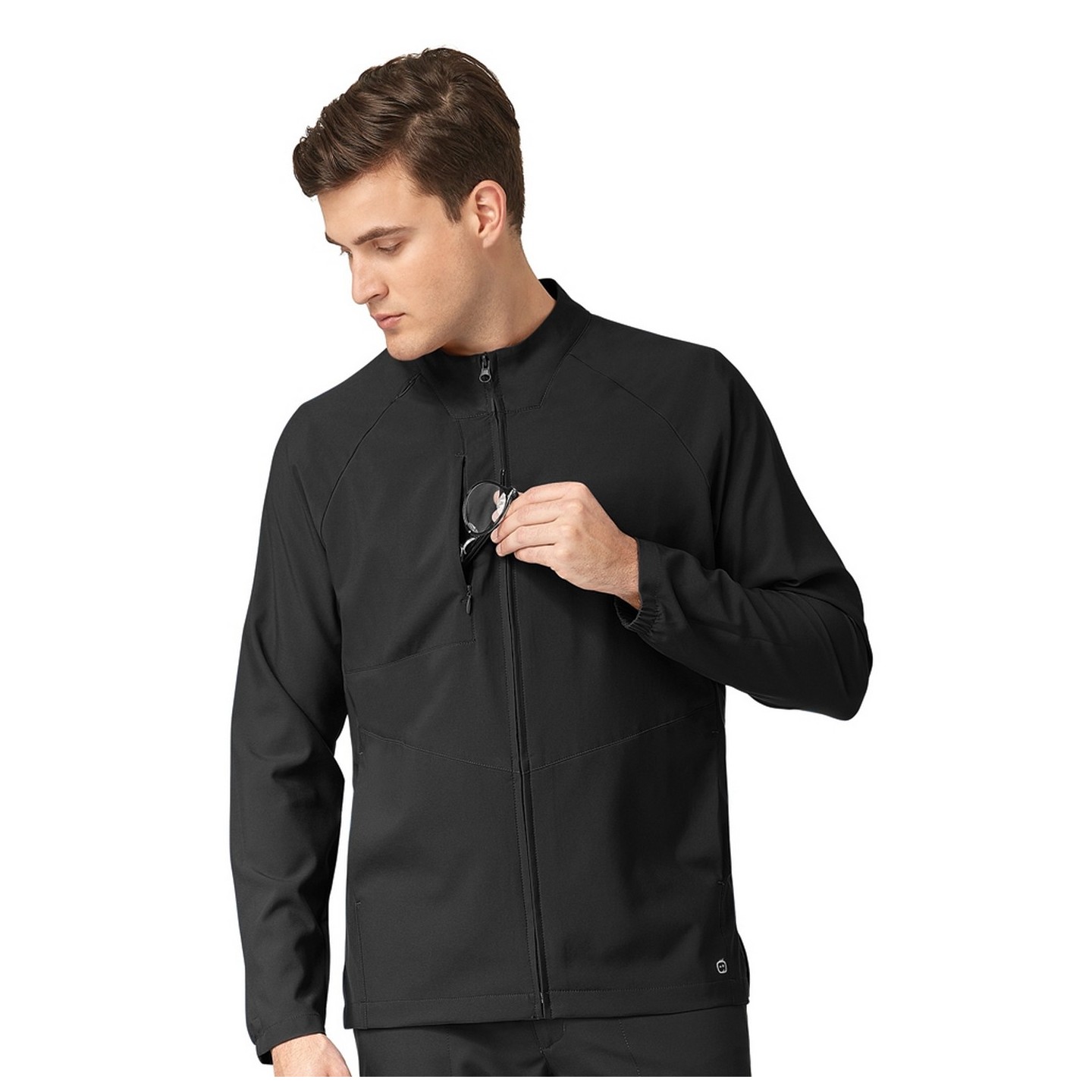 8155 W123 by WonderWink - Women's Crew Neck Warm Up Jacket