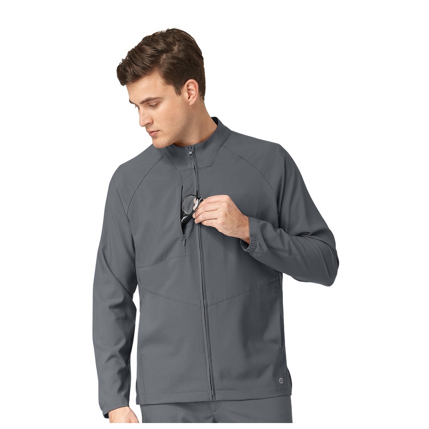 8155 W123 by WonderWink - Women's Crew Neck Warm Up Jacket