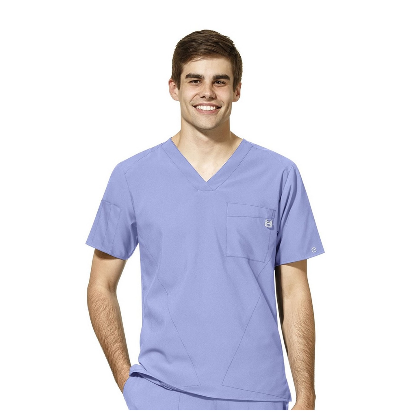 6055 W123 by WonderWink Men's Collar Top