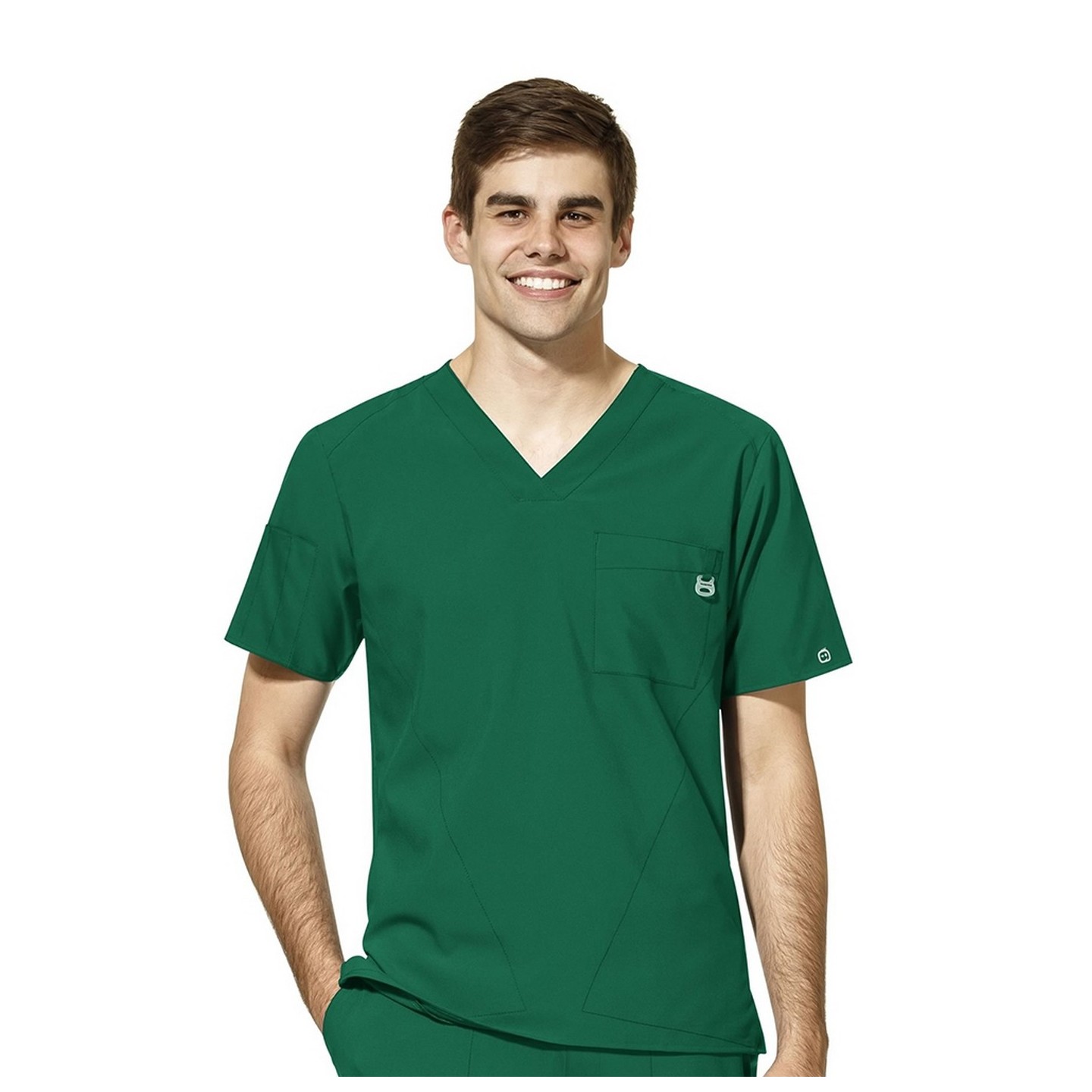 6055 W123 by WonderWink Men's Collar Top