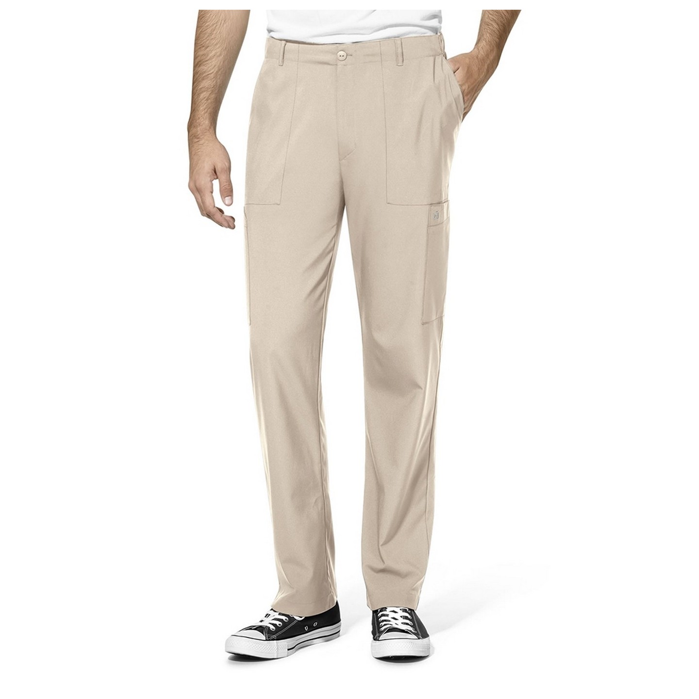 5355 W123 Pantalon Cargo à  l’Avant Plat pour Hommes
