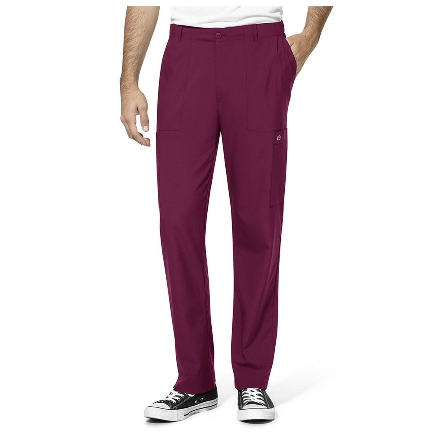 5355 W123 Pantalon Cargo à  l’Avant Plat pour Hommes
