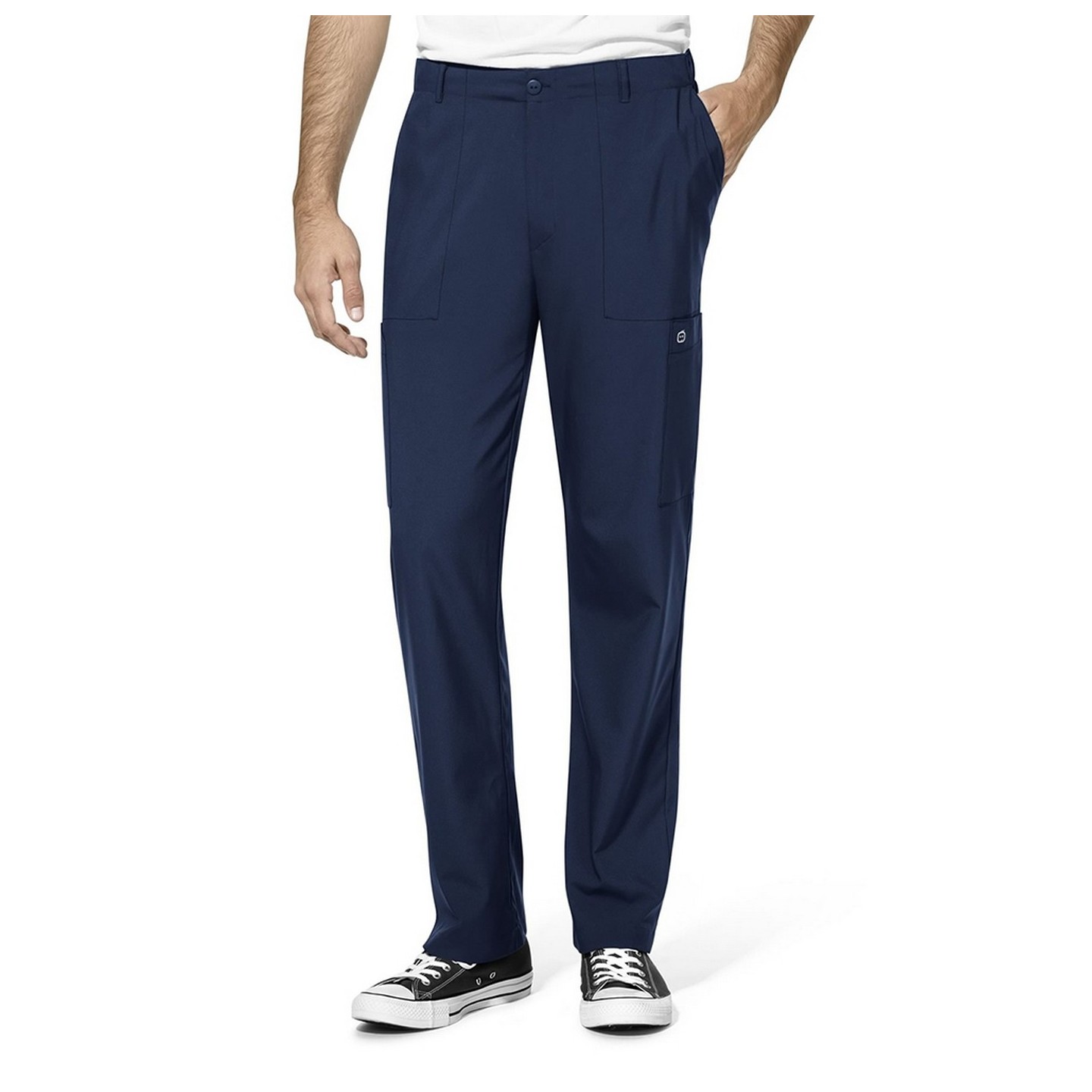 5355 W123 Pantalon Cargo à  l’Avant Plat pour Hommes