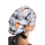 *VENTE FINALE 1002PRT Healing Hands Sloan Halloween Casquette de gommage à imprimé bouffant noir