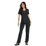 387 Koi Lite Skye V-Neck Side Zipper Top