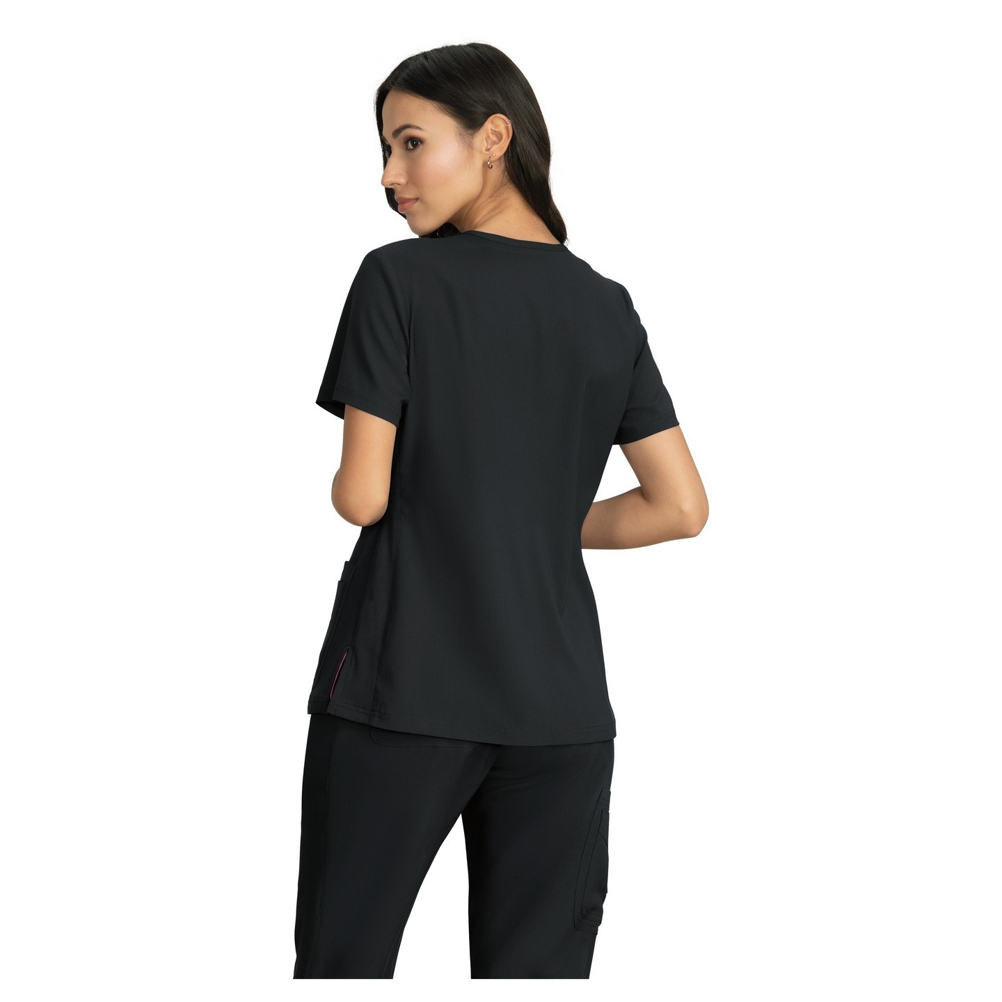 387 Koi Lite Skye V-Neck Side Zipper Top