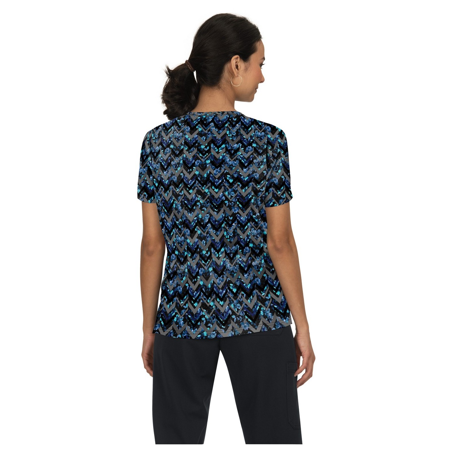 B114PR Betsey Johnson by koi Bell Print Top- Spooky Halloween