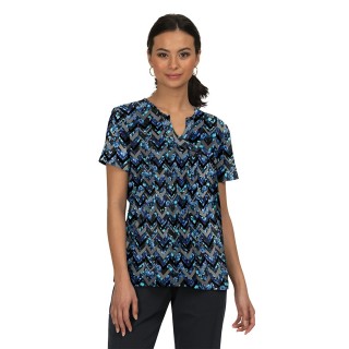 B114PR Betsey Johnson by koi Bell Print Top- Spooky Halloween