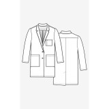 7551 Lab Coats - Unisex Twill Lab Coat - Women's View