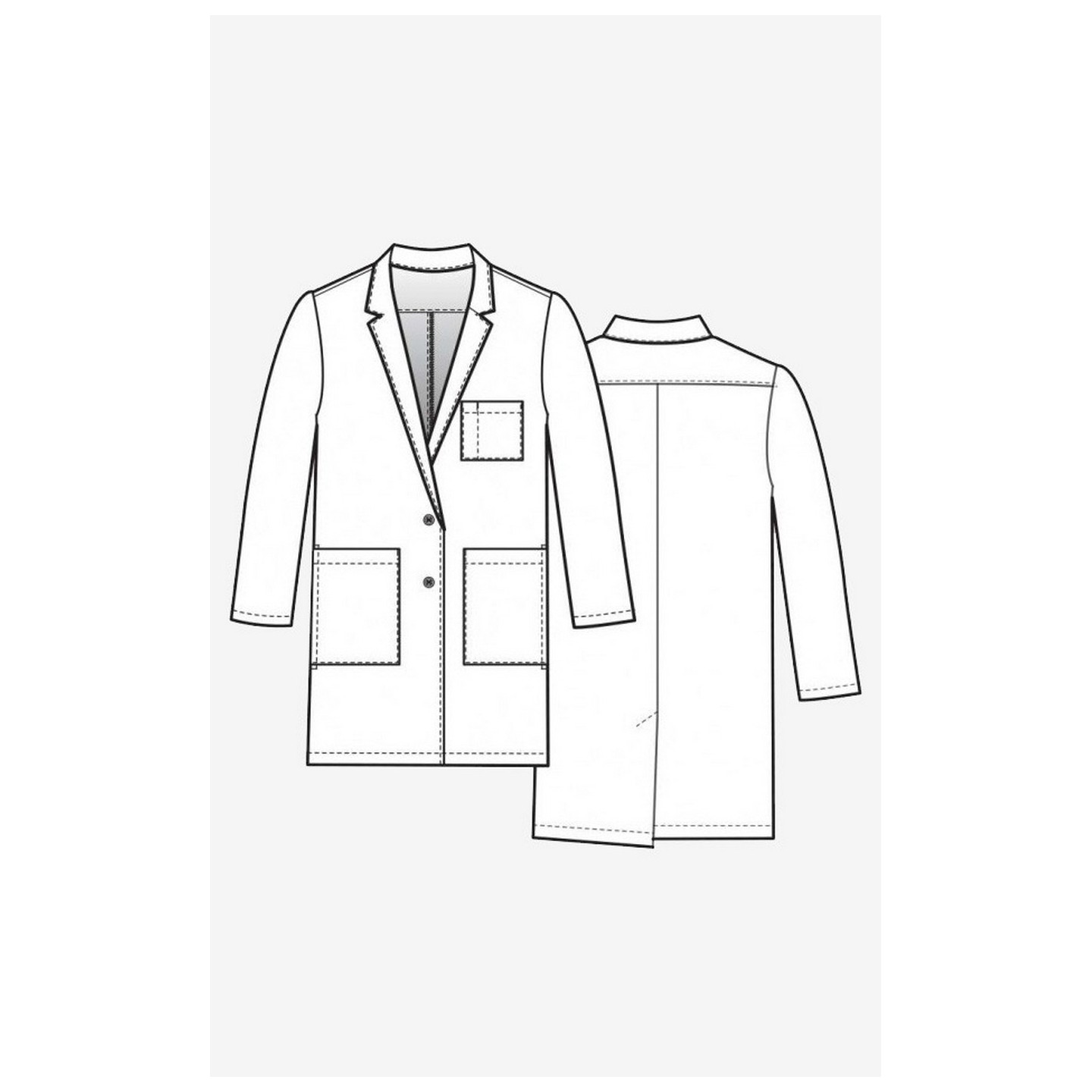 7551 Lab Manteaux - Unisexe Twill Lab Coat - vue des femmes