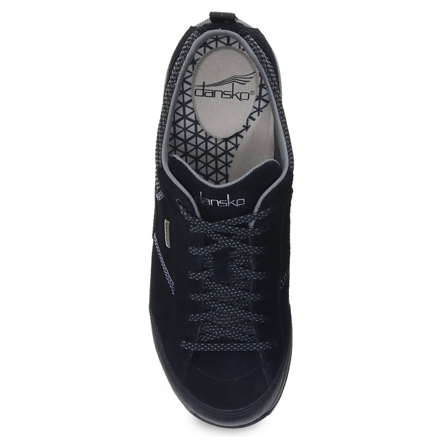 LARGE Paisley Black/Black Suede by Dansko - Chaussures antidérapantes