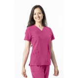 18-1060 Greentown Zinnia Stretch Double Pocket Scrub Top