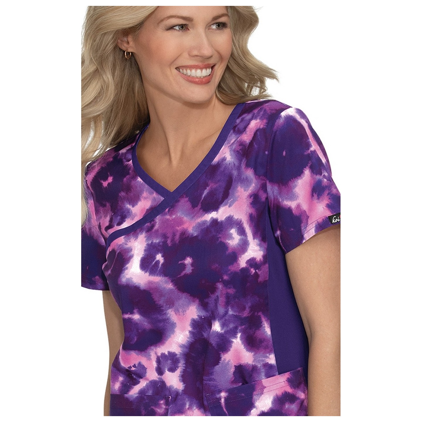 385PR koi Raquel Print Top - Autumn Foliage