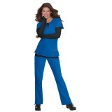 317 Koi Lite™ Scrubs Serenity Double Zipper Top