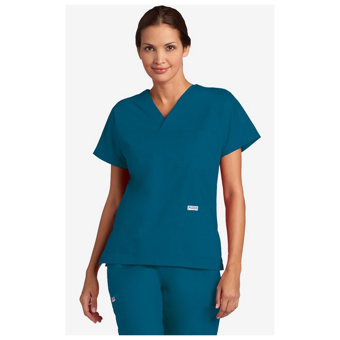 V-Neck Trois Pocket Dolman Sleeve MOBB Scrub Top - Caribbean (CA)